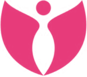 The Divorced Women Initiative emblem: a woman rising from two open petals